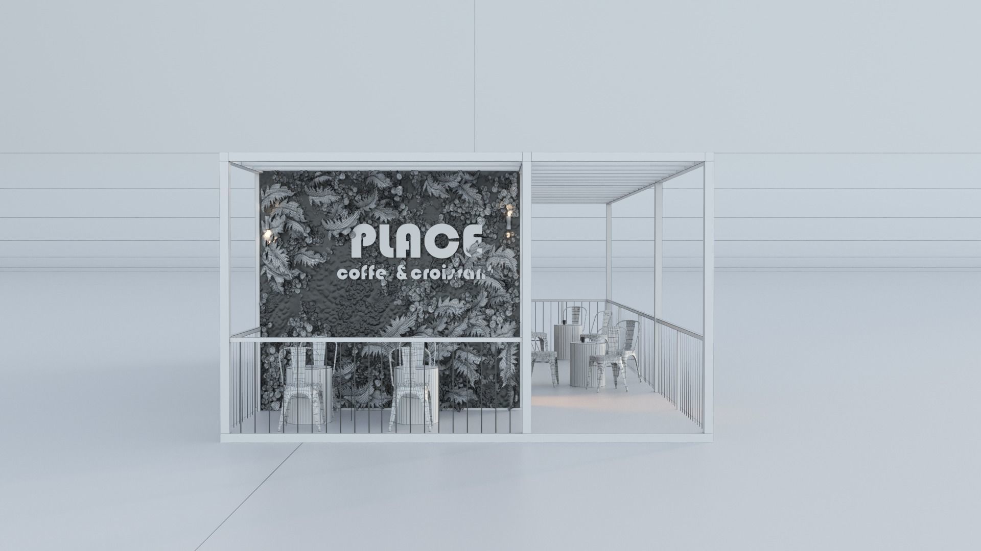 Module house cafe 3D model_8