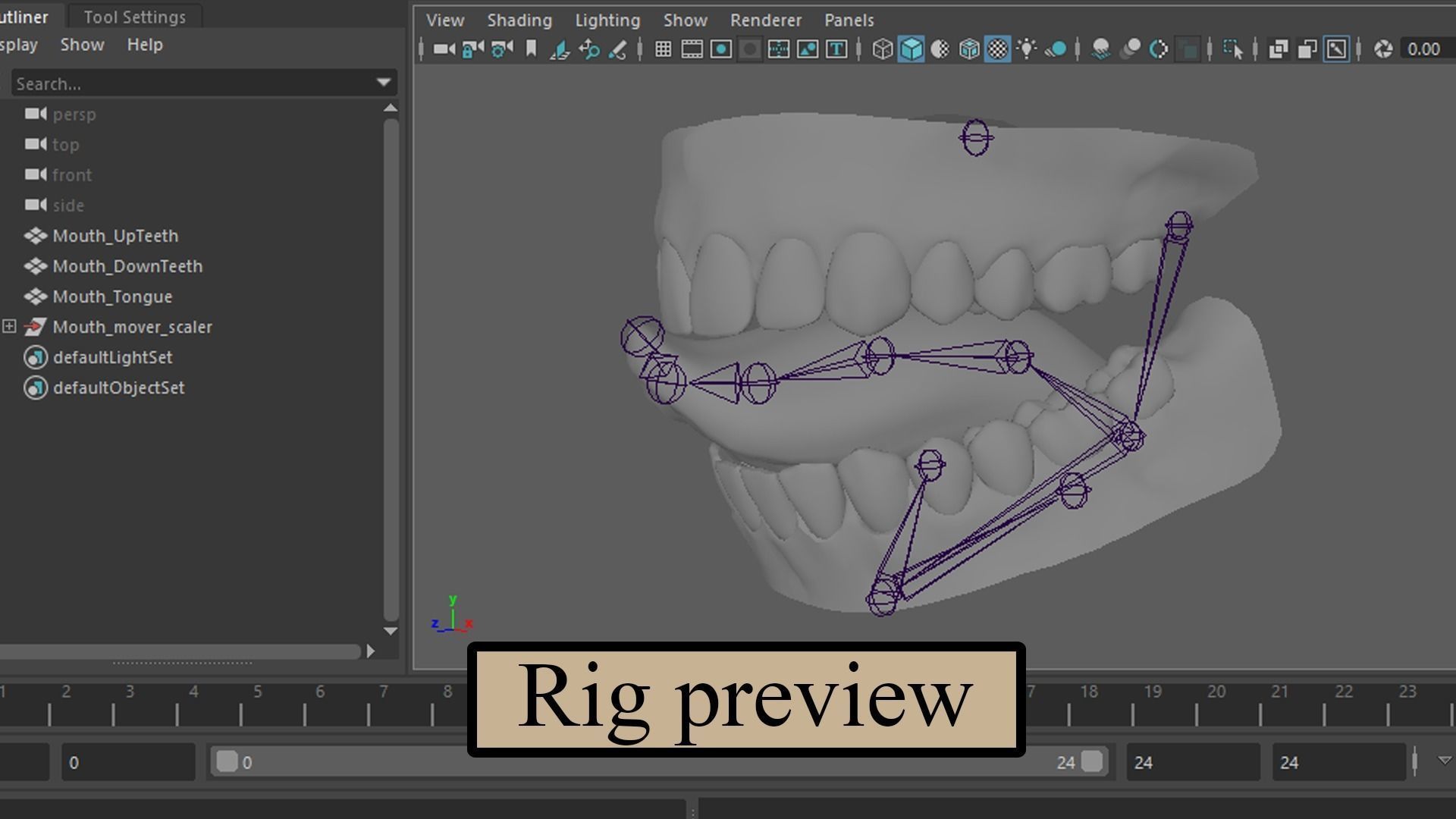 Realistic Mouth for character Low-poly 3D model_13