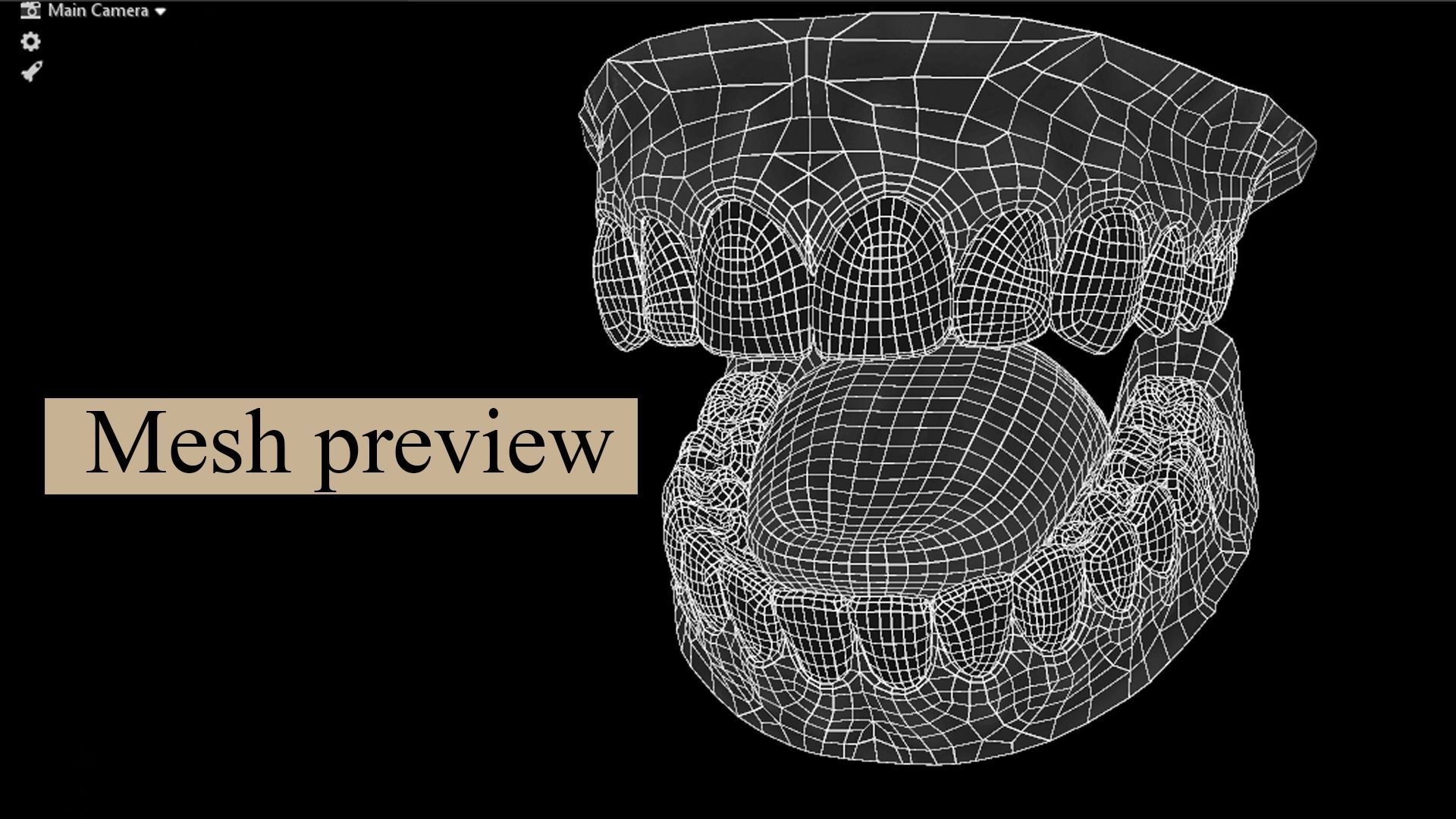 Realistic Mouth for character Low-poly 3D model_12