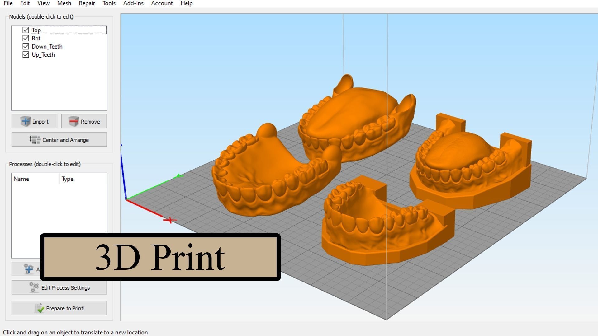 Realistic Mouth for character Low-poly 3D model_17