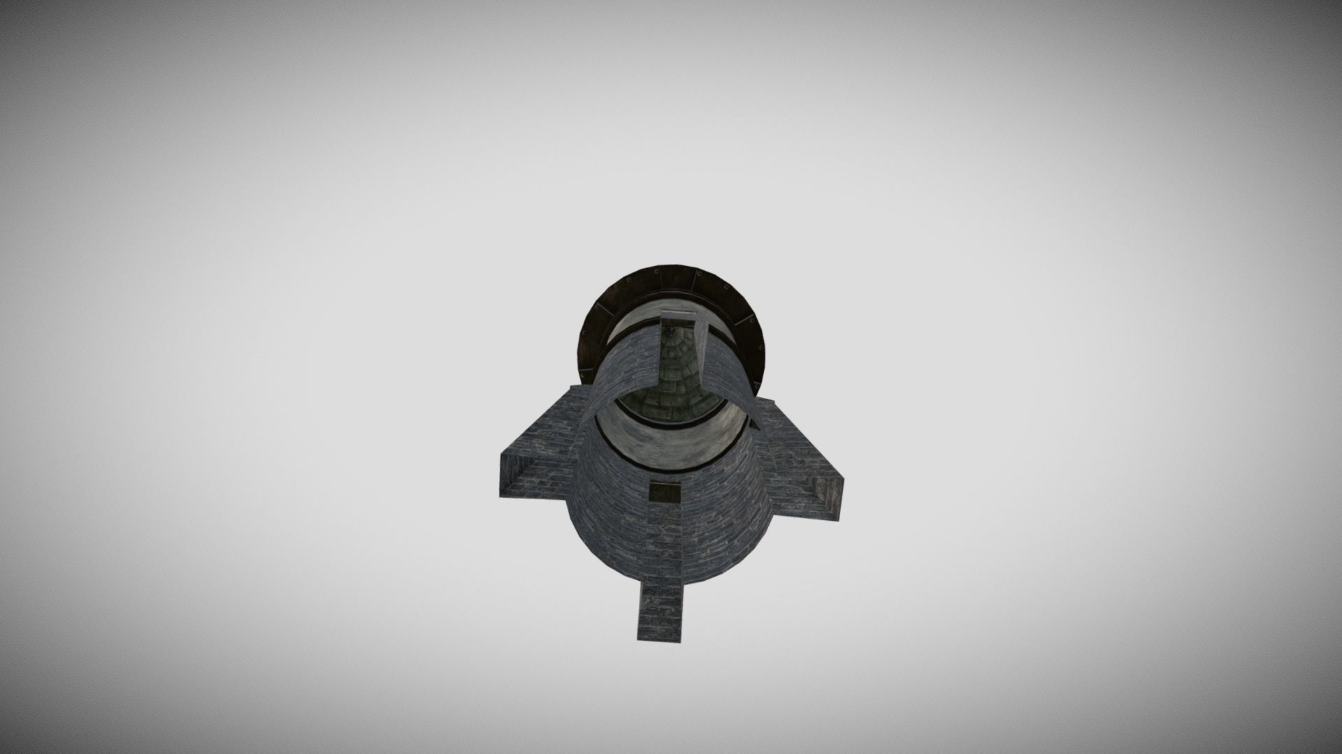 Medieval Tower Low-poly 3D model_2