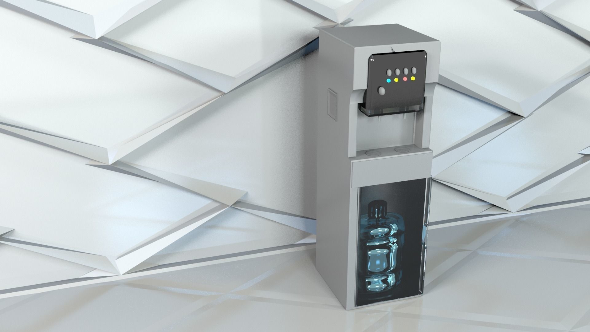 water cooler 3D model_1
