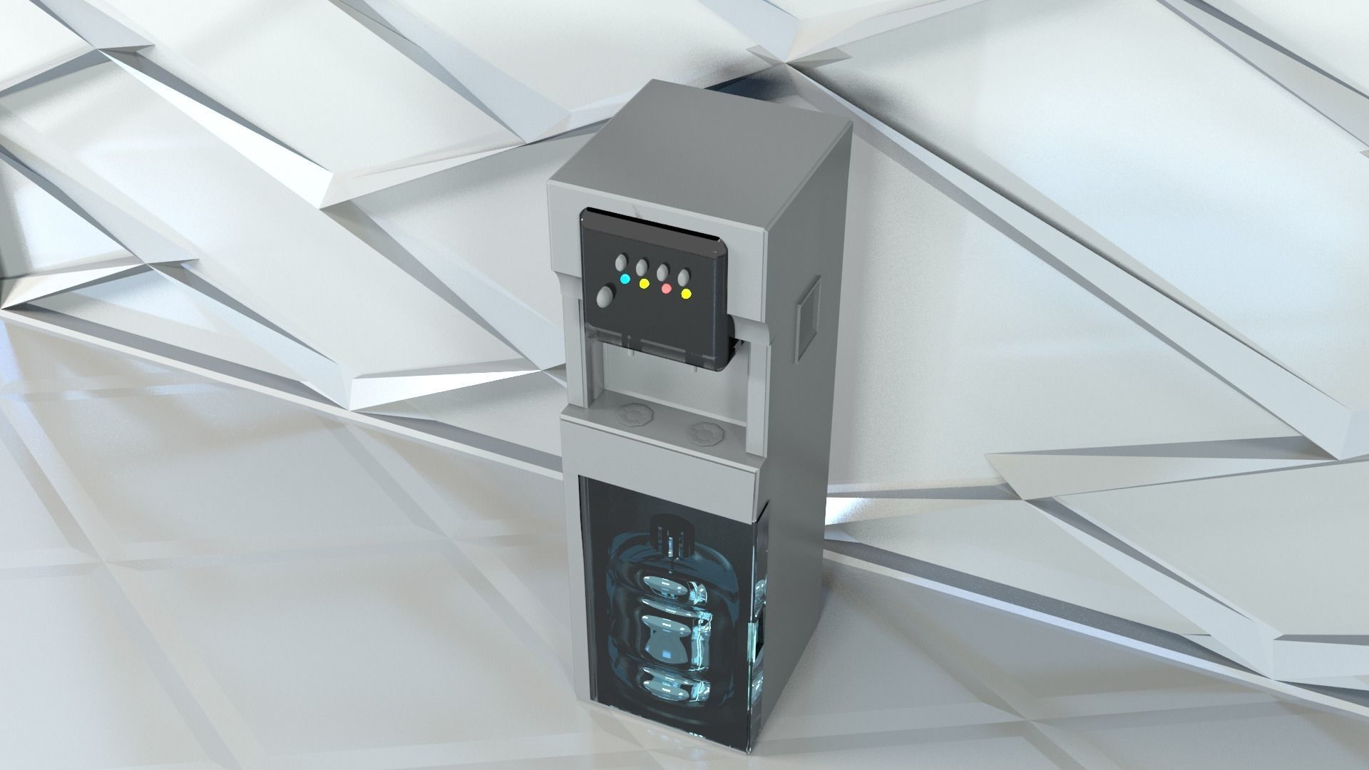 water cooler 3D model_4