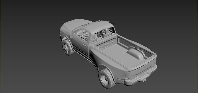 Dodge Ram 3500 2020 Regular Cab 3D print model 5