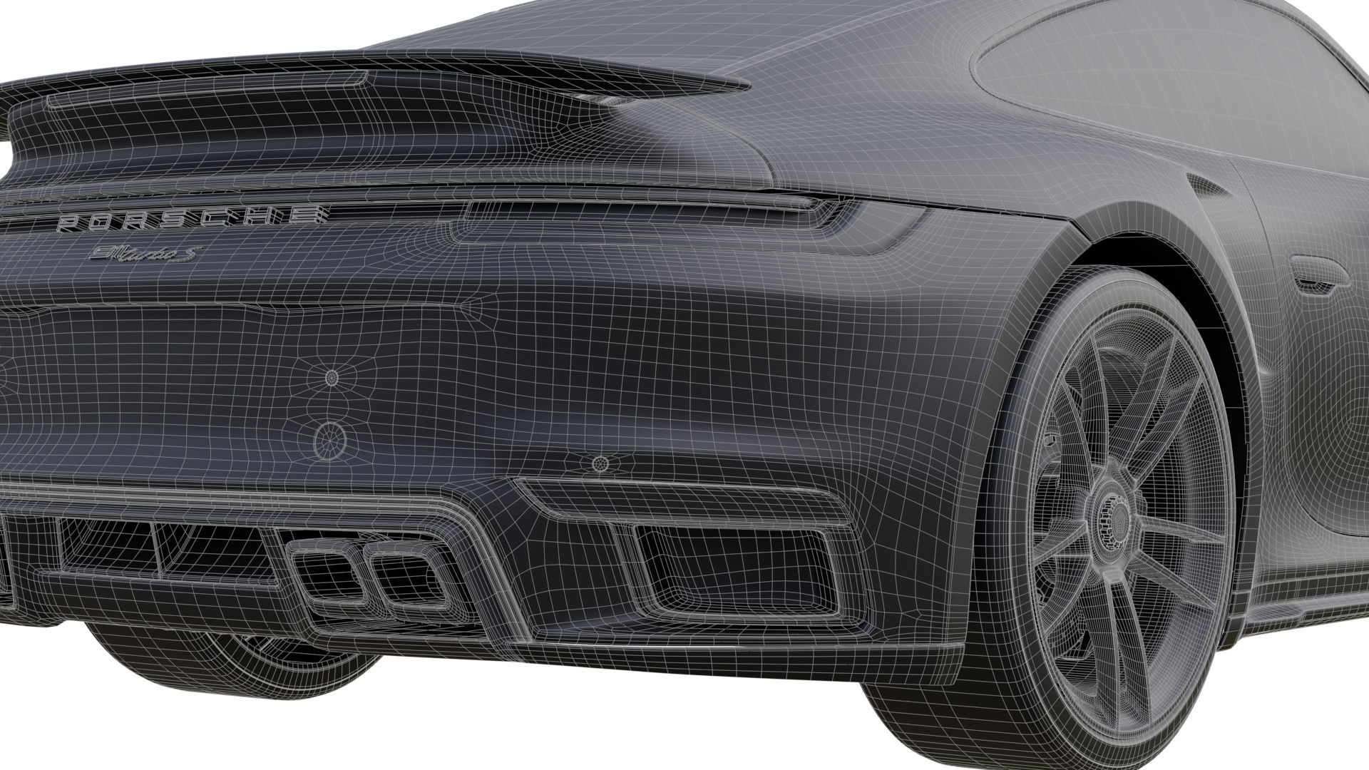 Porsche 911 Turbo S 992 3D model_14