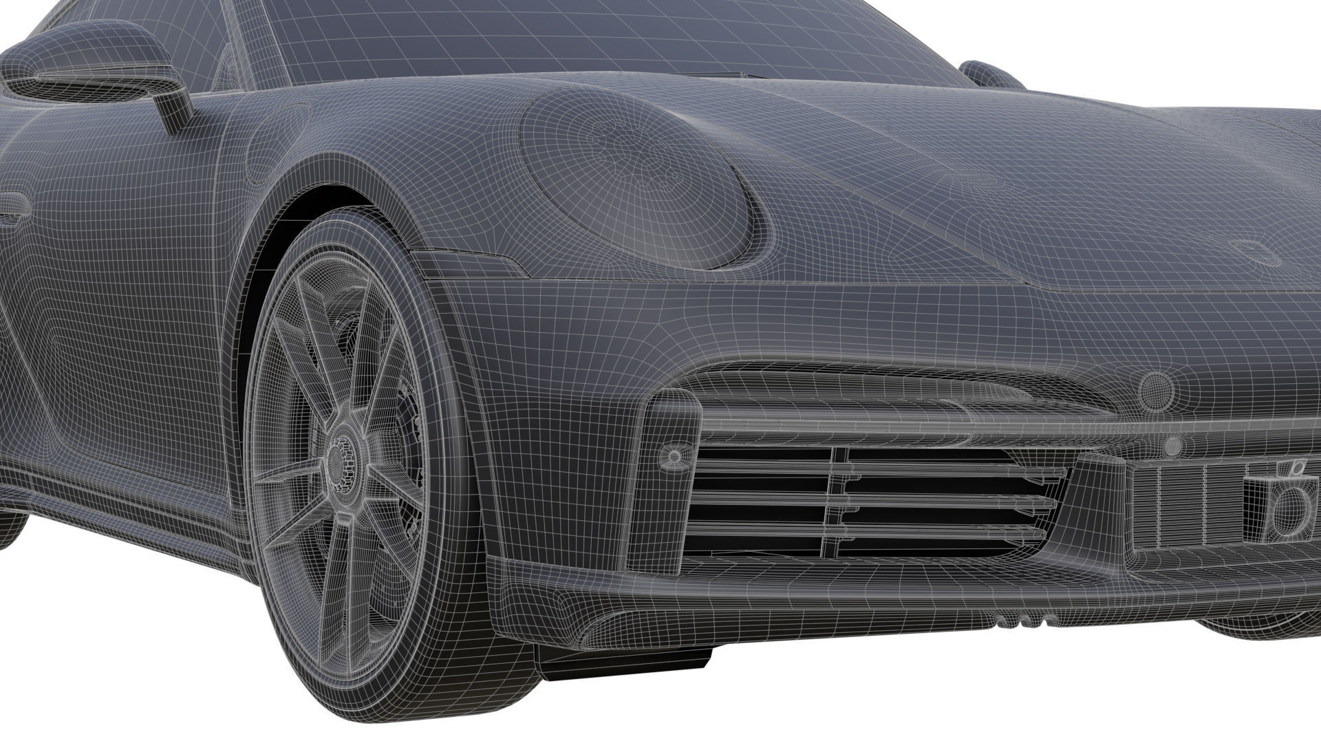 Porsche 911 Turbo S 992 3D model_15