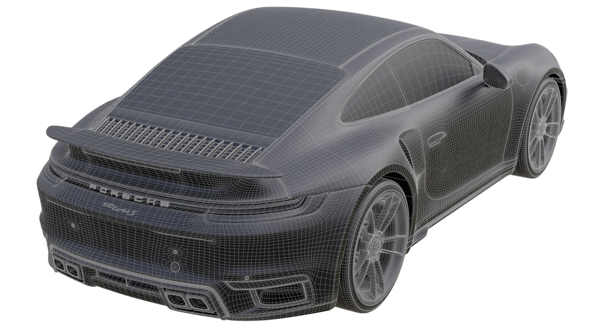 Porsche 911 Turbo S 992 3D model_12
