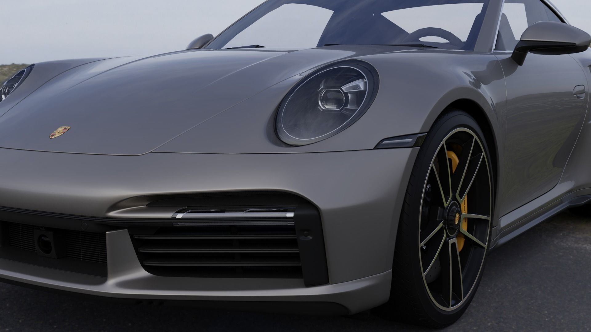 Porsche 911 Turbo S 992 3D model_6