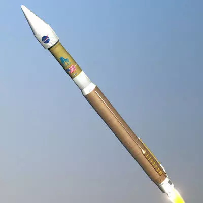 Atlas V Rocket 3D model_0