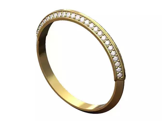 Thin conical diamond band
