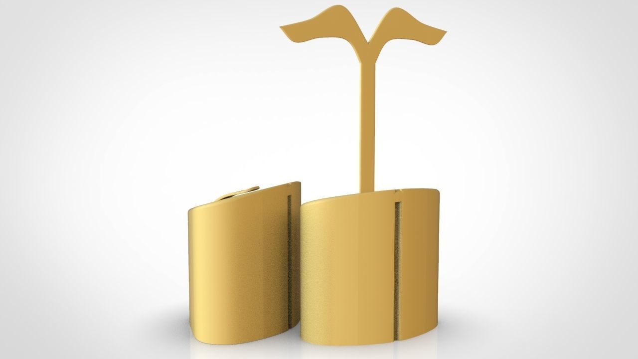 ring and earing display 3D print model_2