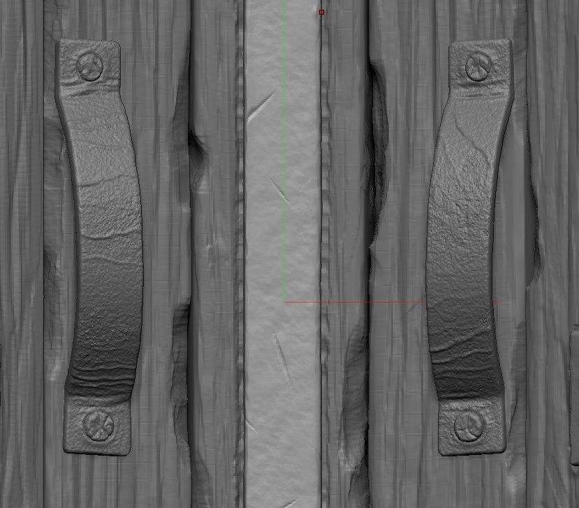 Game Ready Battle Shield Low-poly 3D model_4