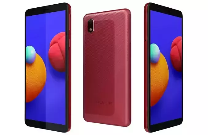 Samsung Galaxy M01 Core Red 3D model