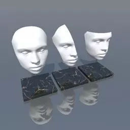 Face sculpture Free 3D model