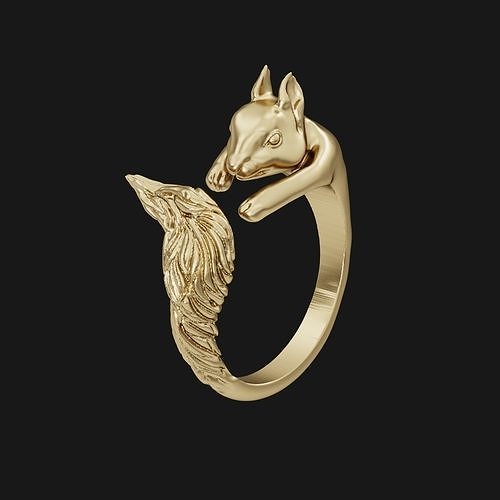 Squirrel ring for kids ready for print