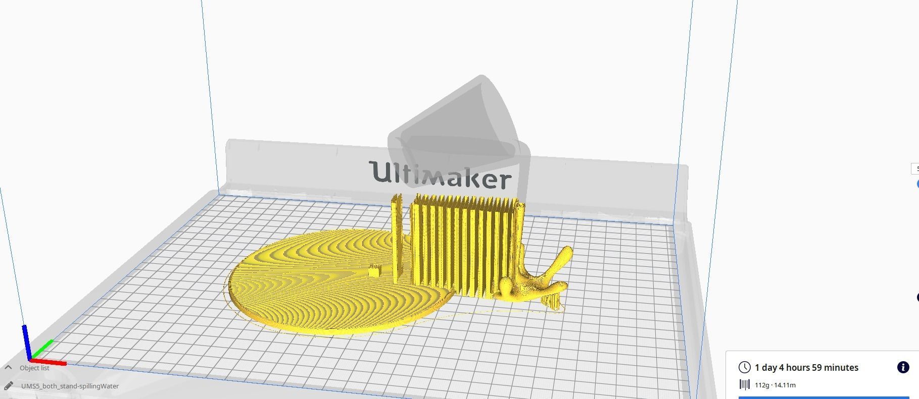 Floating cup - Pouring water  sculpture 3d printable model 3D print model_5