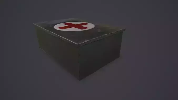 First aid kit Free low-poly 3D model
