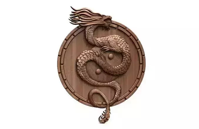 Yin Yang Dragon CNC