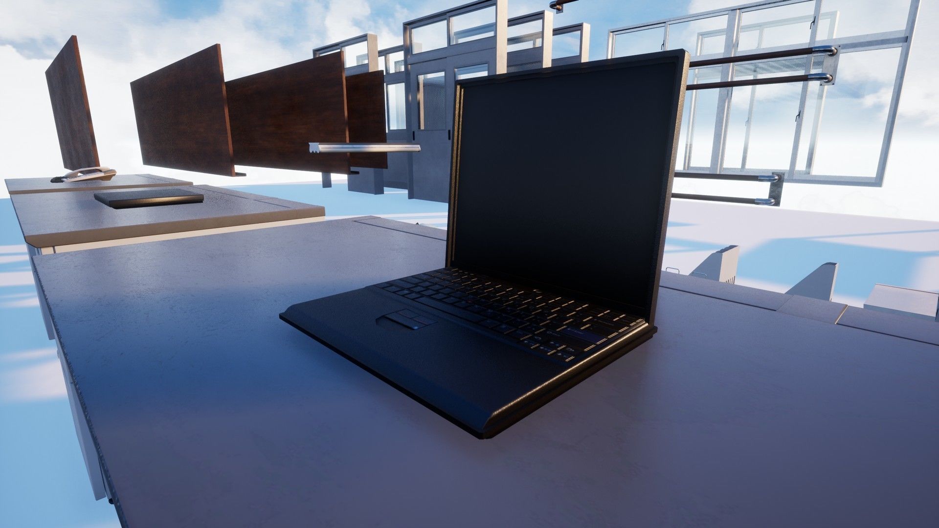 Japanese Teachers Lounge Pack Low-poly 3D model_14