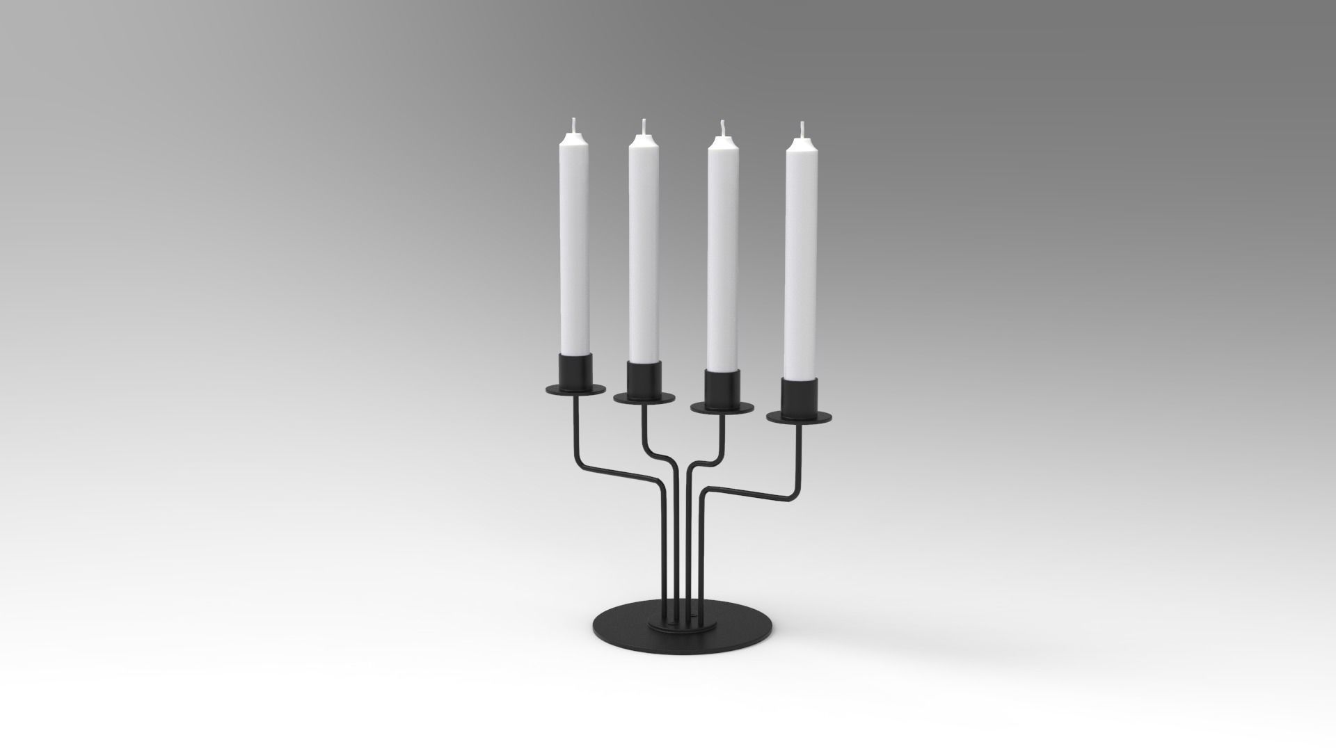 Candlestick - Candles 3D model_1