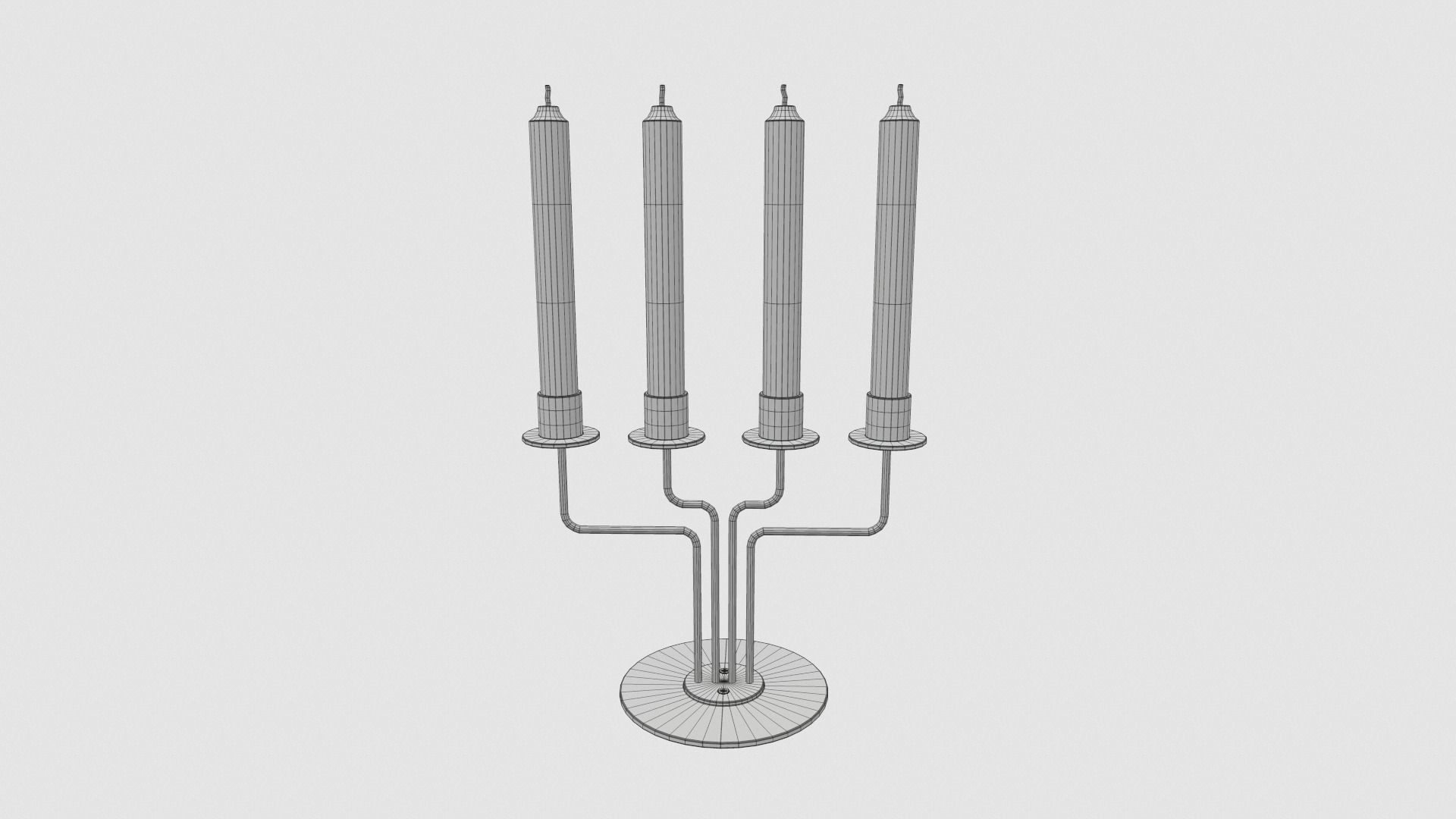 Candlestick - Candles 3D model_6