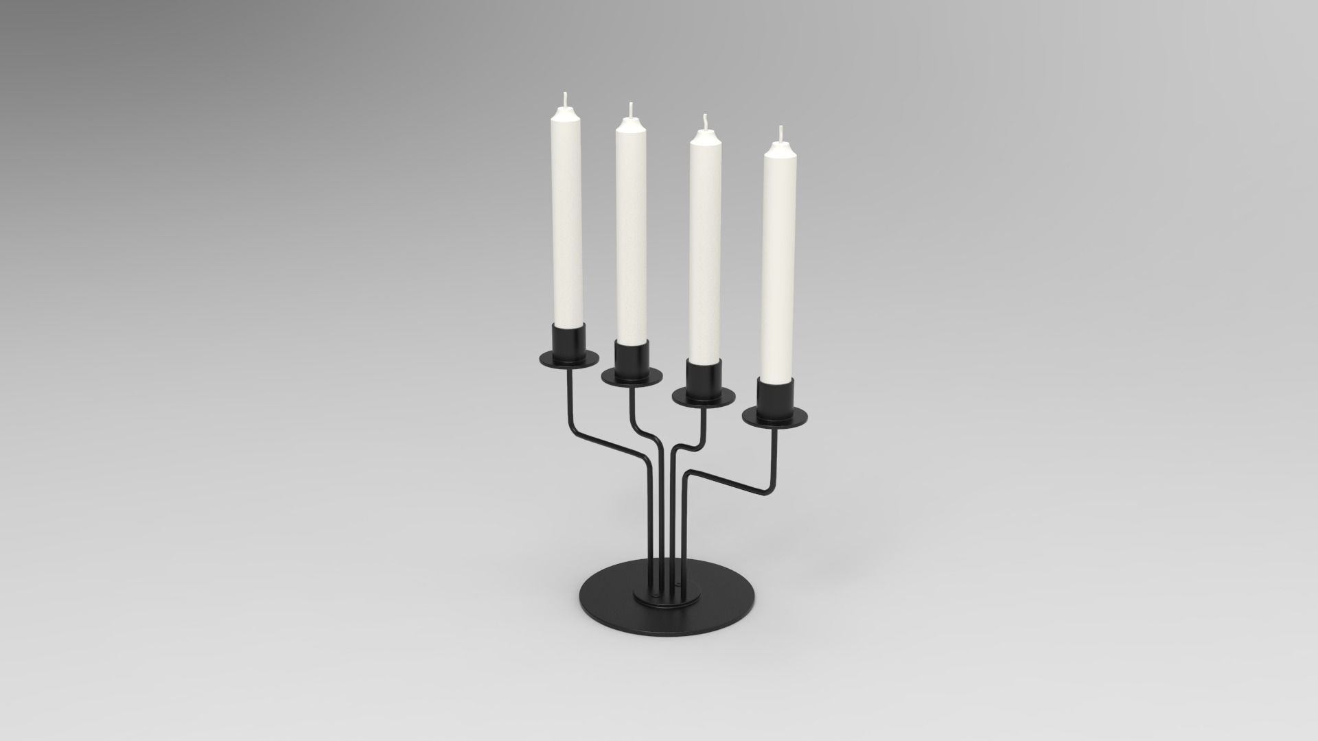 Candlestick - Candles 3D model_2