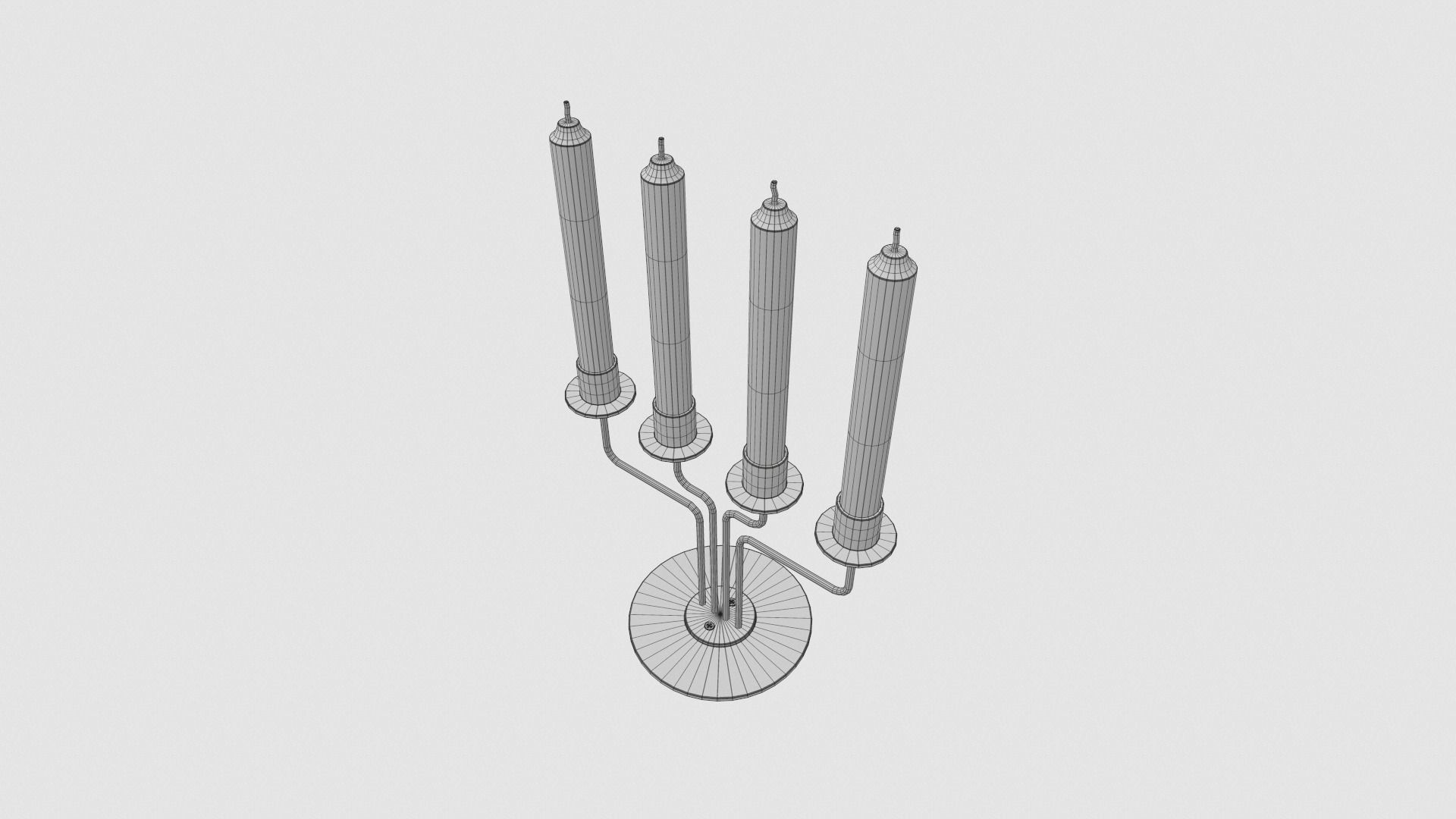 Candlestick - Candles 3D model_7