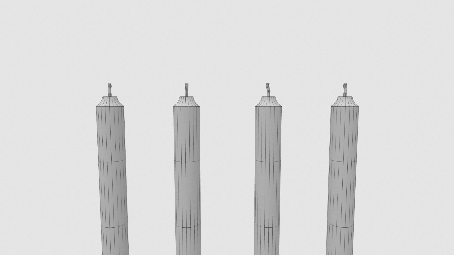 Candlestick - Candles 3D model_9