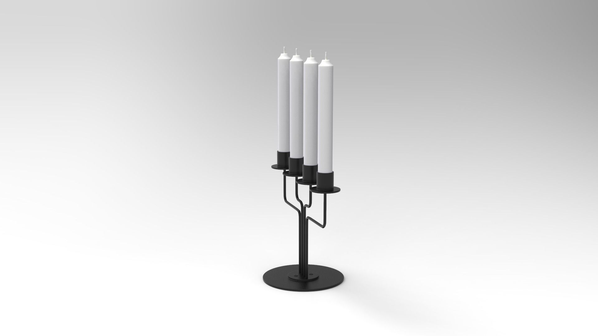 Candlestick - Candles 3D model_3
