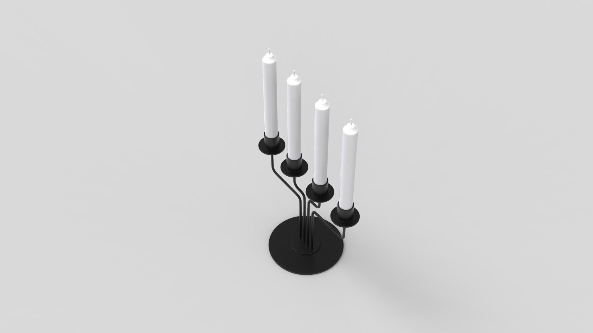 Candlestick - Candles 3D model_5