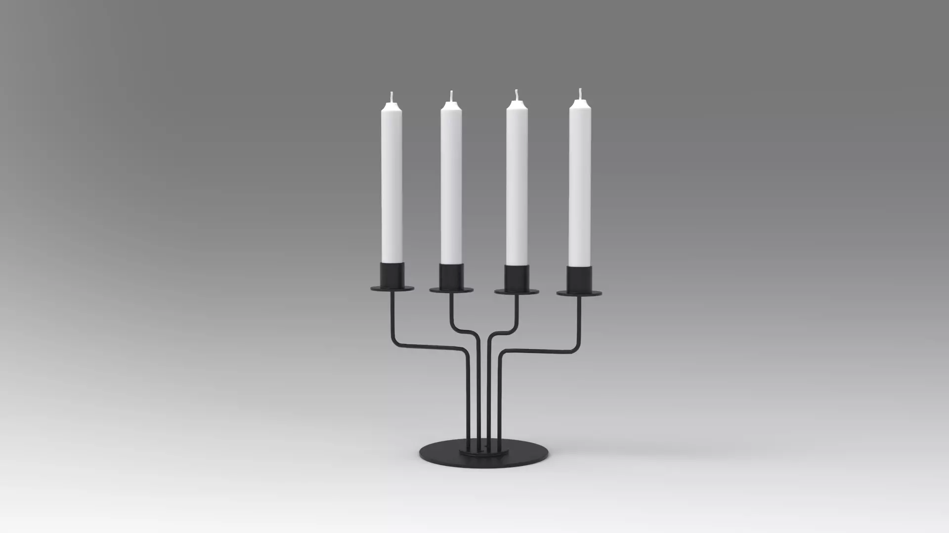 Candlestick - Candles 3D model_0