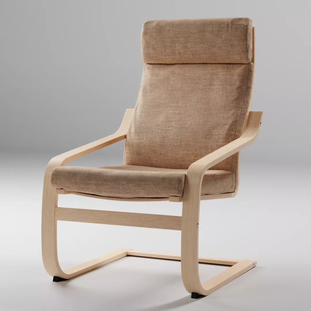 Poang Armchair high-poly Free 3D model