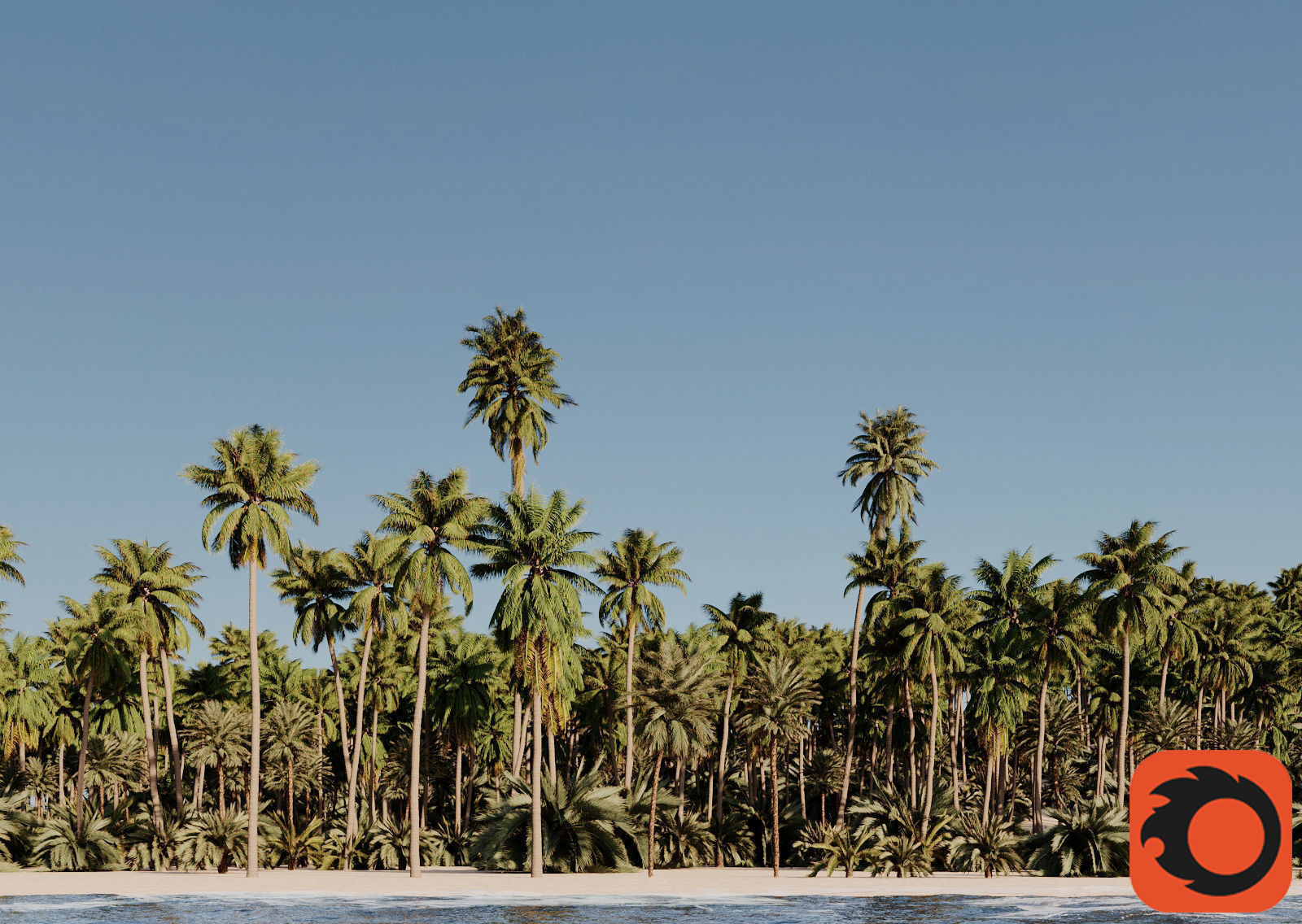 HeliosVegetation vol3 - Palm trees and bushes  CORONA 3D model_0