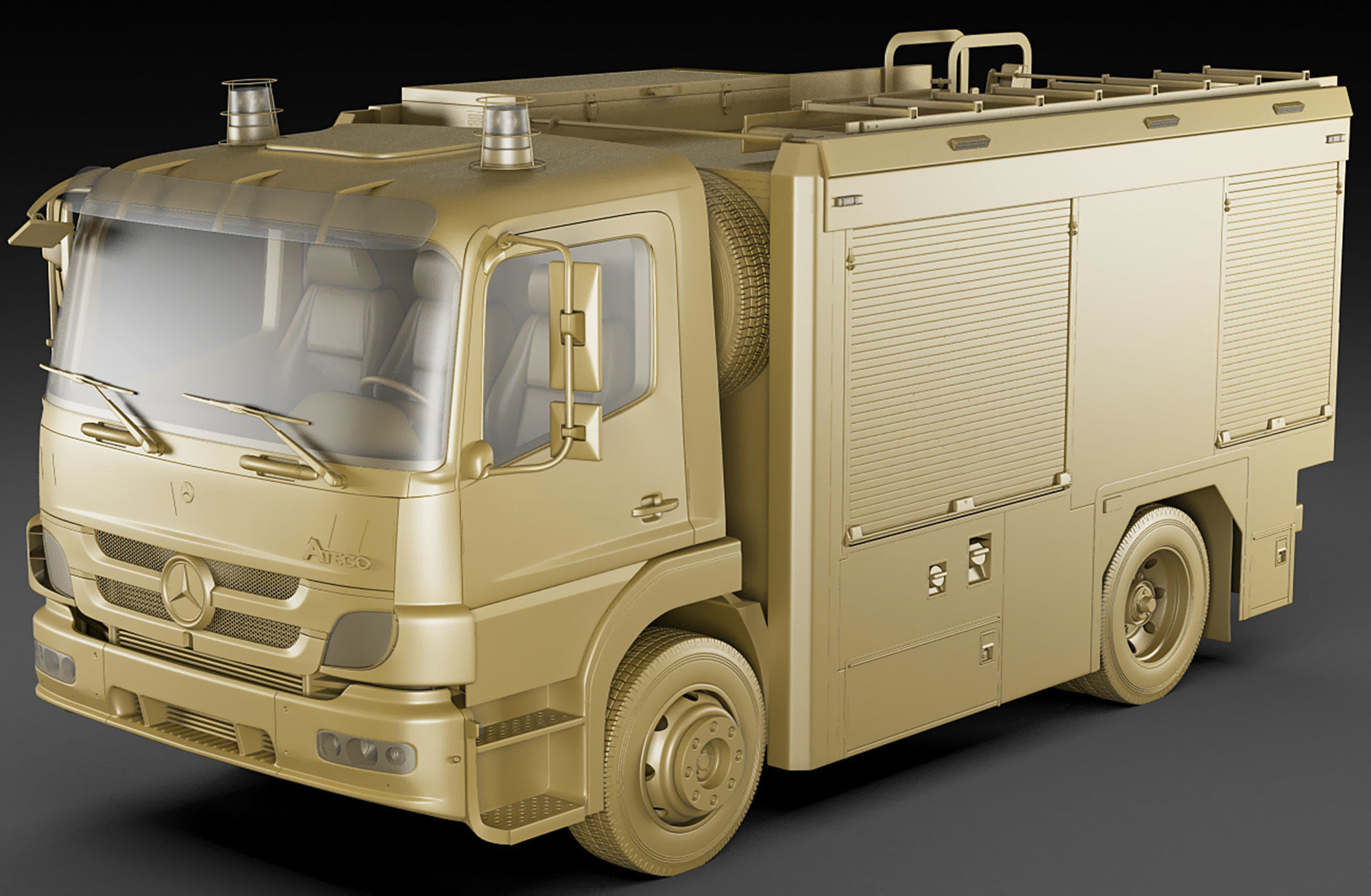 Fire Truck Mercedes Atego 3D model_17