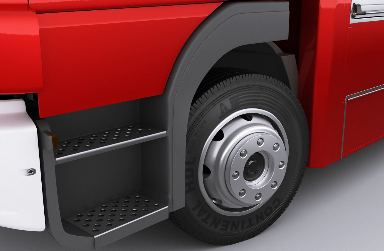 Fire Truck Mercedes Atego 3D model_9