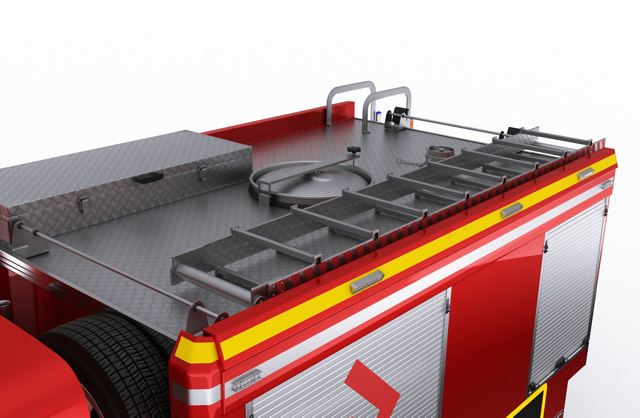 Fire Truck Mercedes Atego 3D model_12