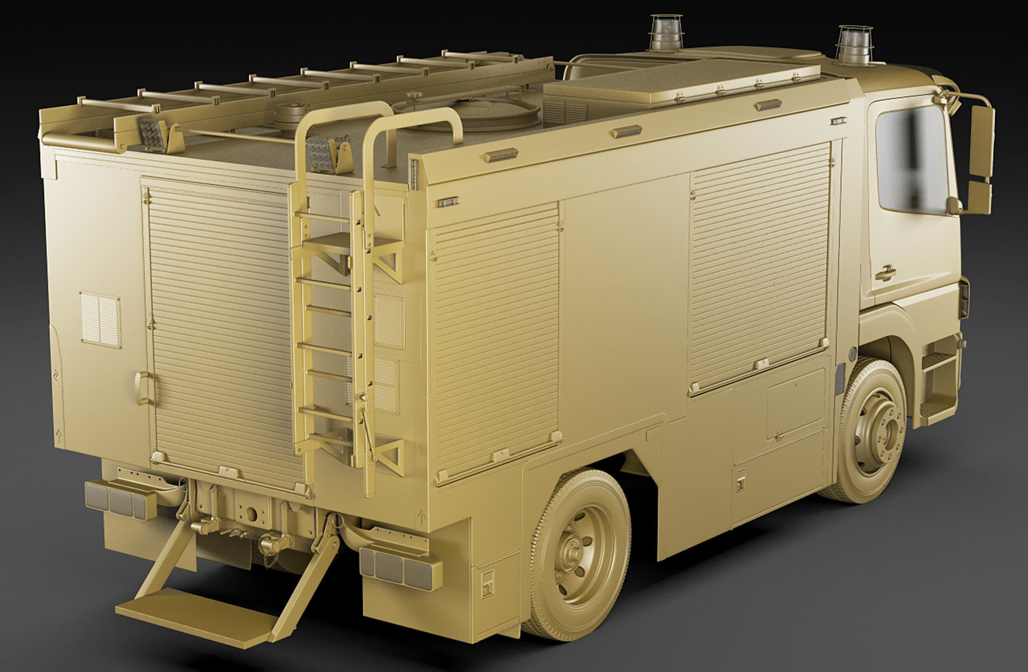 Fire Truck Mercedes Atego 3D model_18