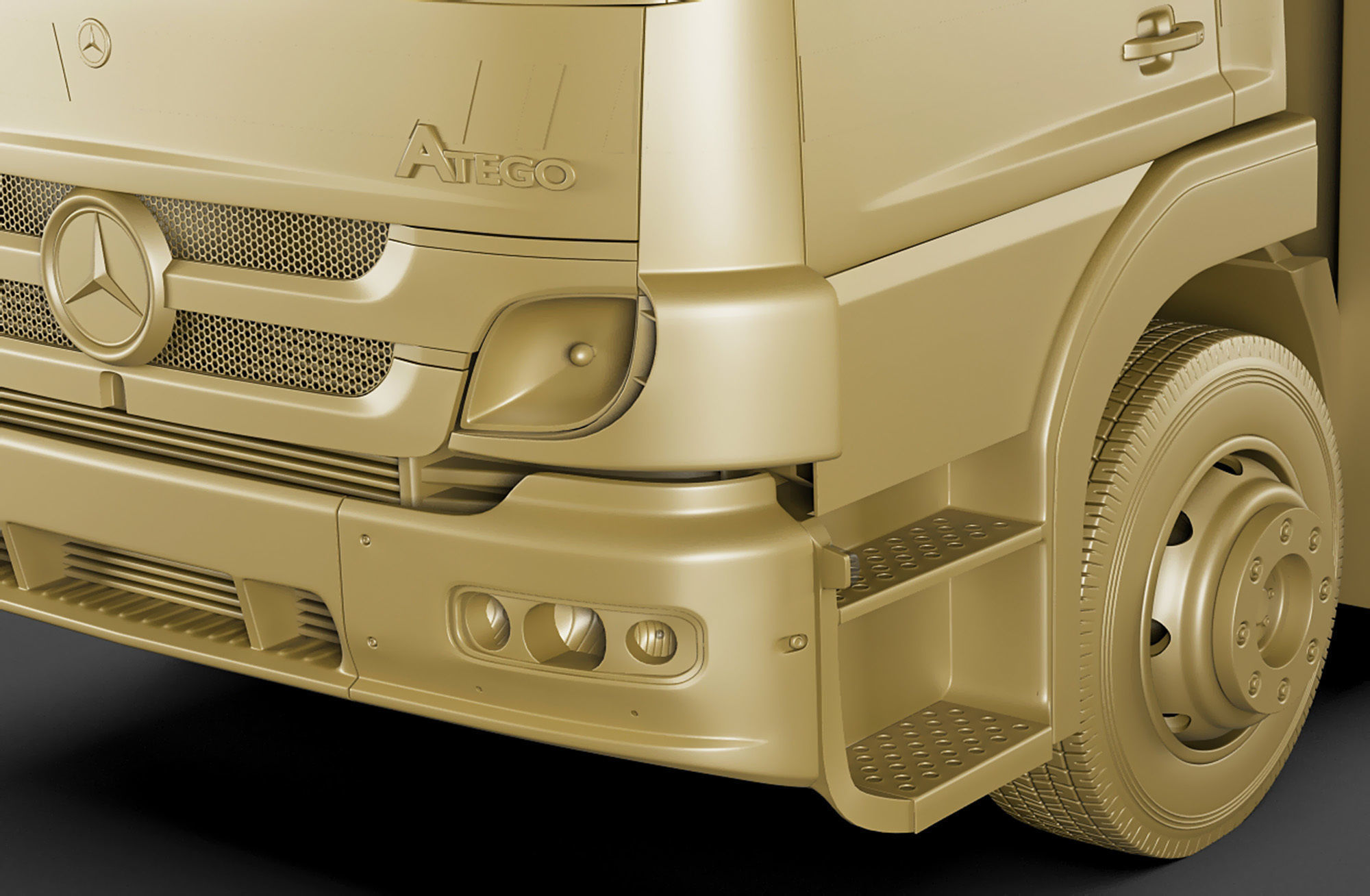 Fire Truck Mercedes Atego 3D model_19