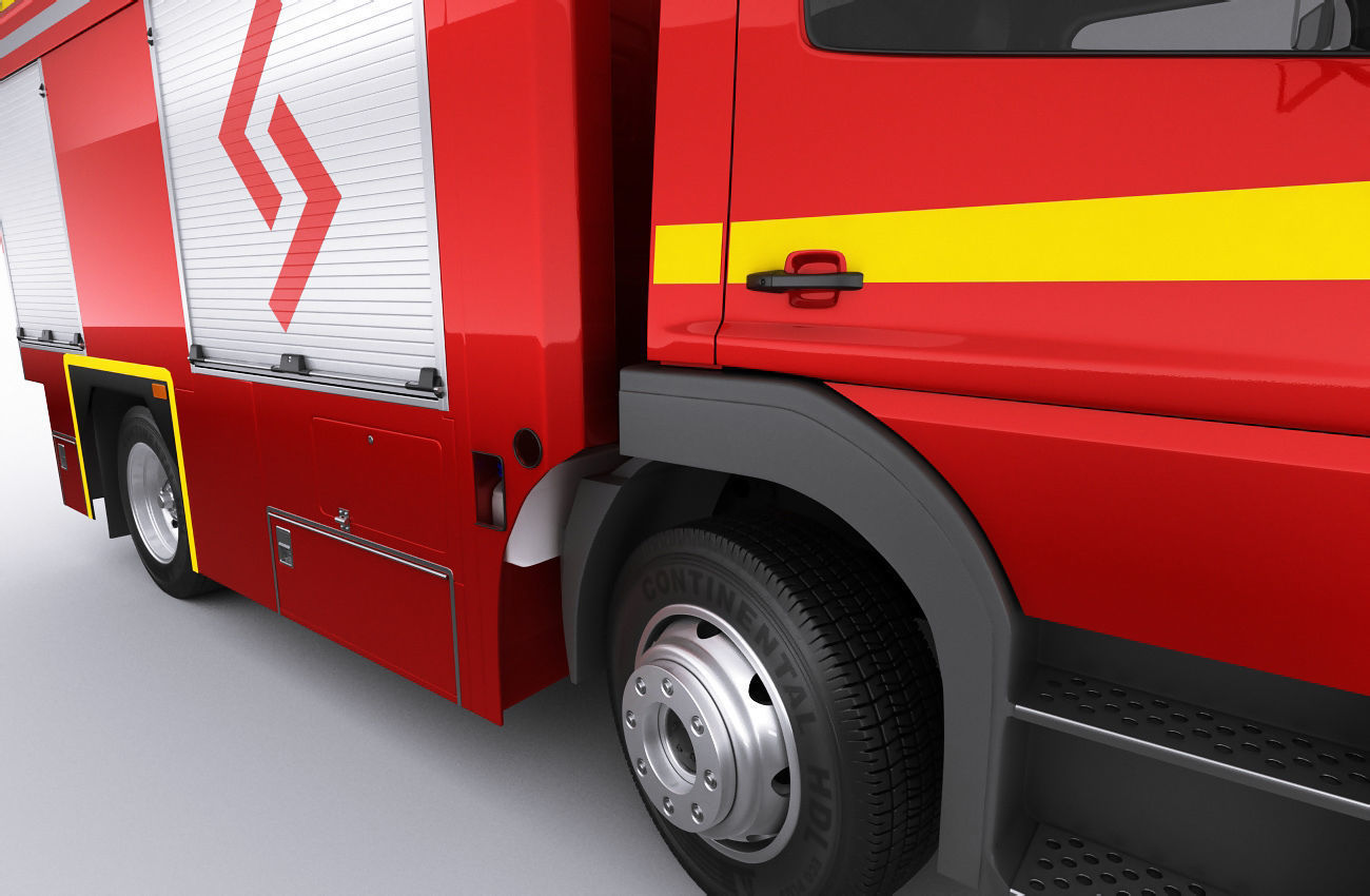 Fire Truck Mercedes Atego 3D model_14