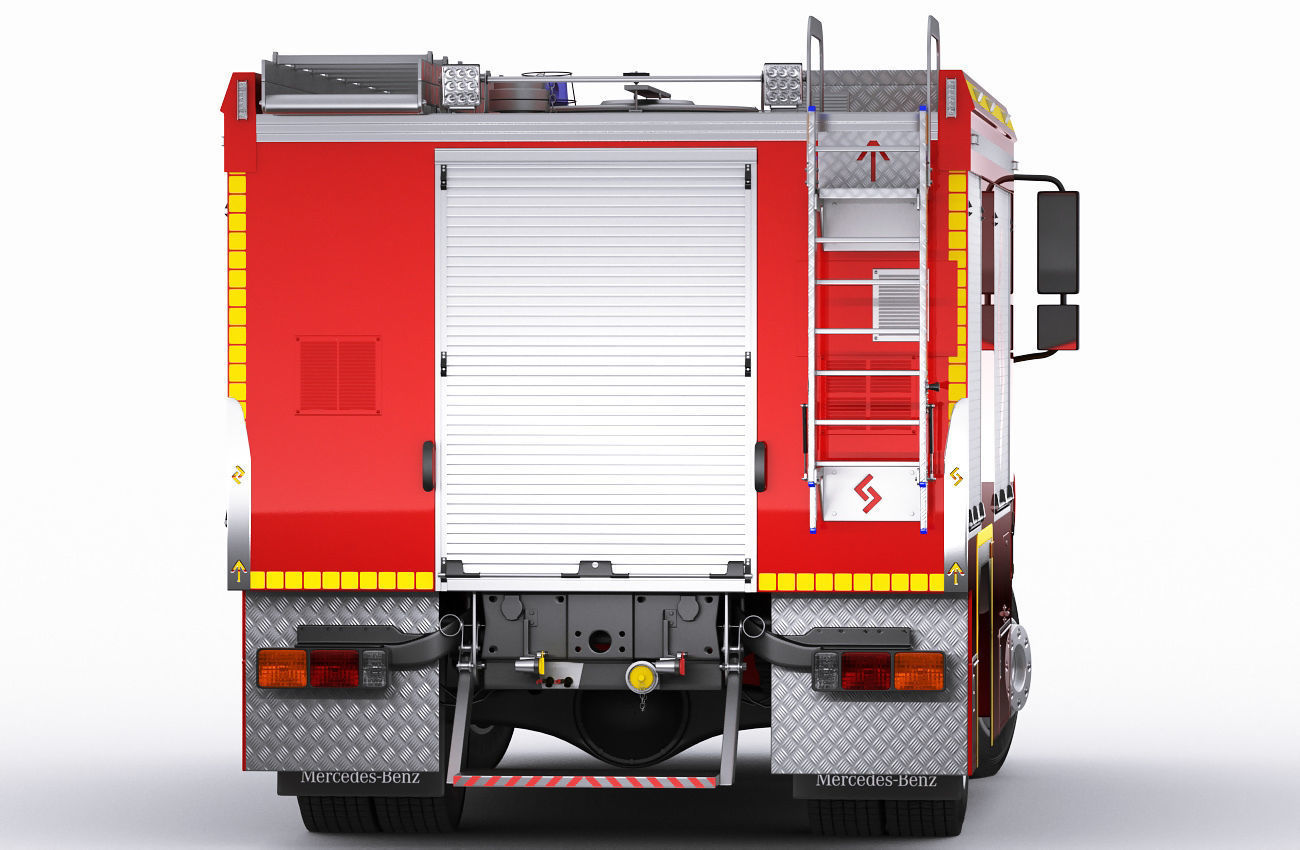 Fire Truck Mercedes Atego 3D model_11