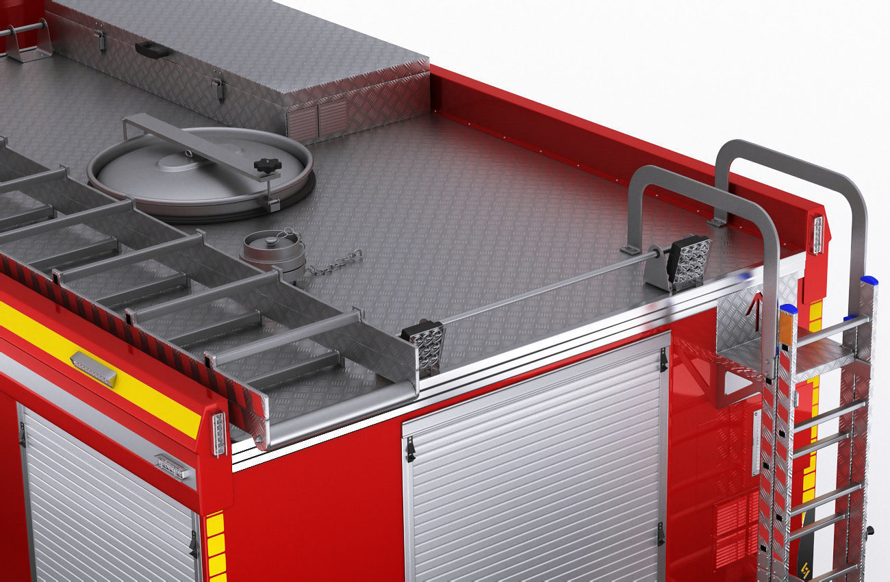 Fire Truck Mercedes Atego 3D model_13