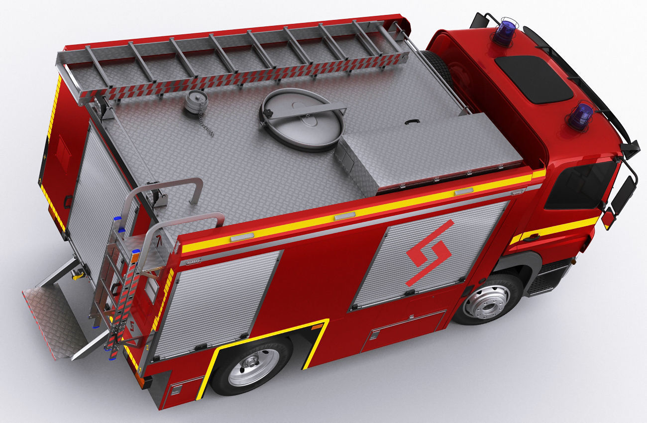 Fire Truck Mercedes Atego 3D model_6