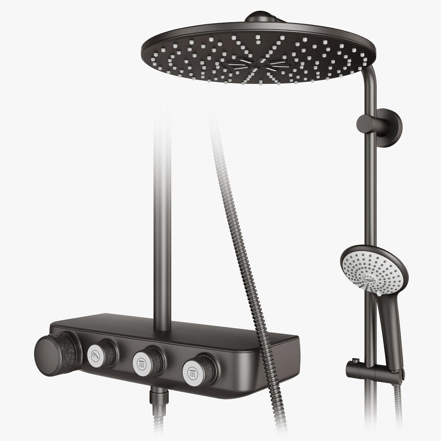 Shower systems Grohe and CEA set 113 3D model_3