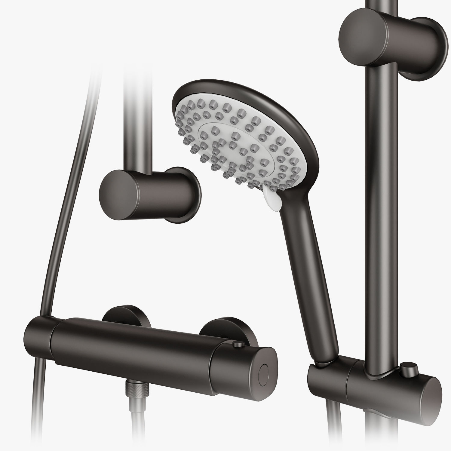 Shower systems Grohe and CEA set 113 3D model_2