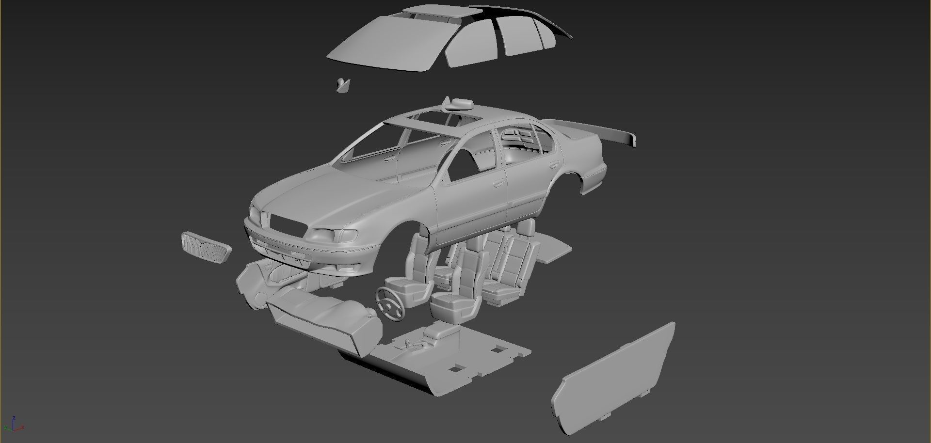 Infinity I30 1996 Body For Print 3D print model_6