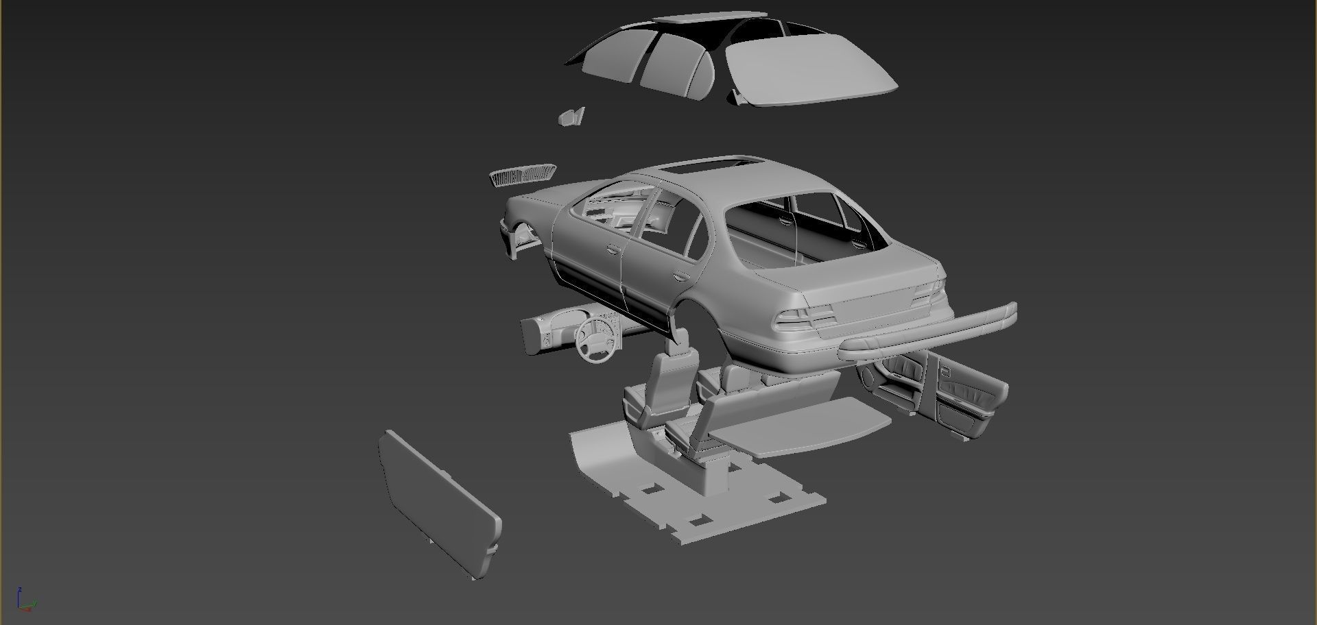 Infinity I30 1996 Body For Print 3D print model_7