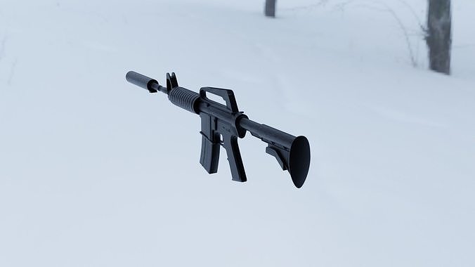 M4A1 - S ar rifle in snow