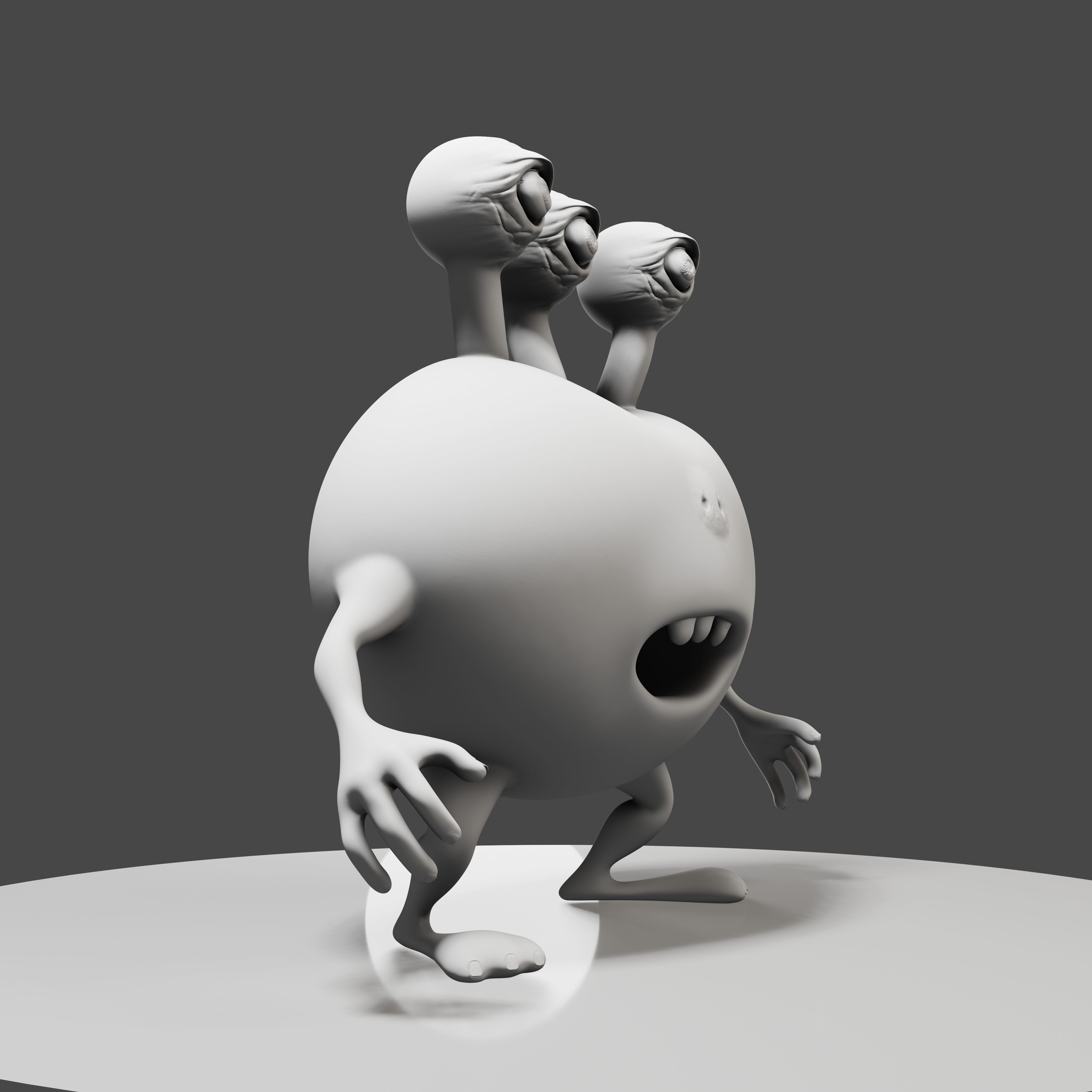 3 Eyes Monster - 3D Print Model 3D print model_15