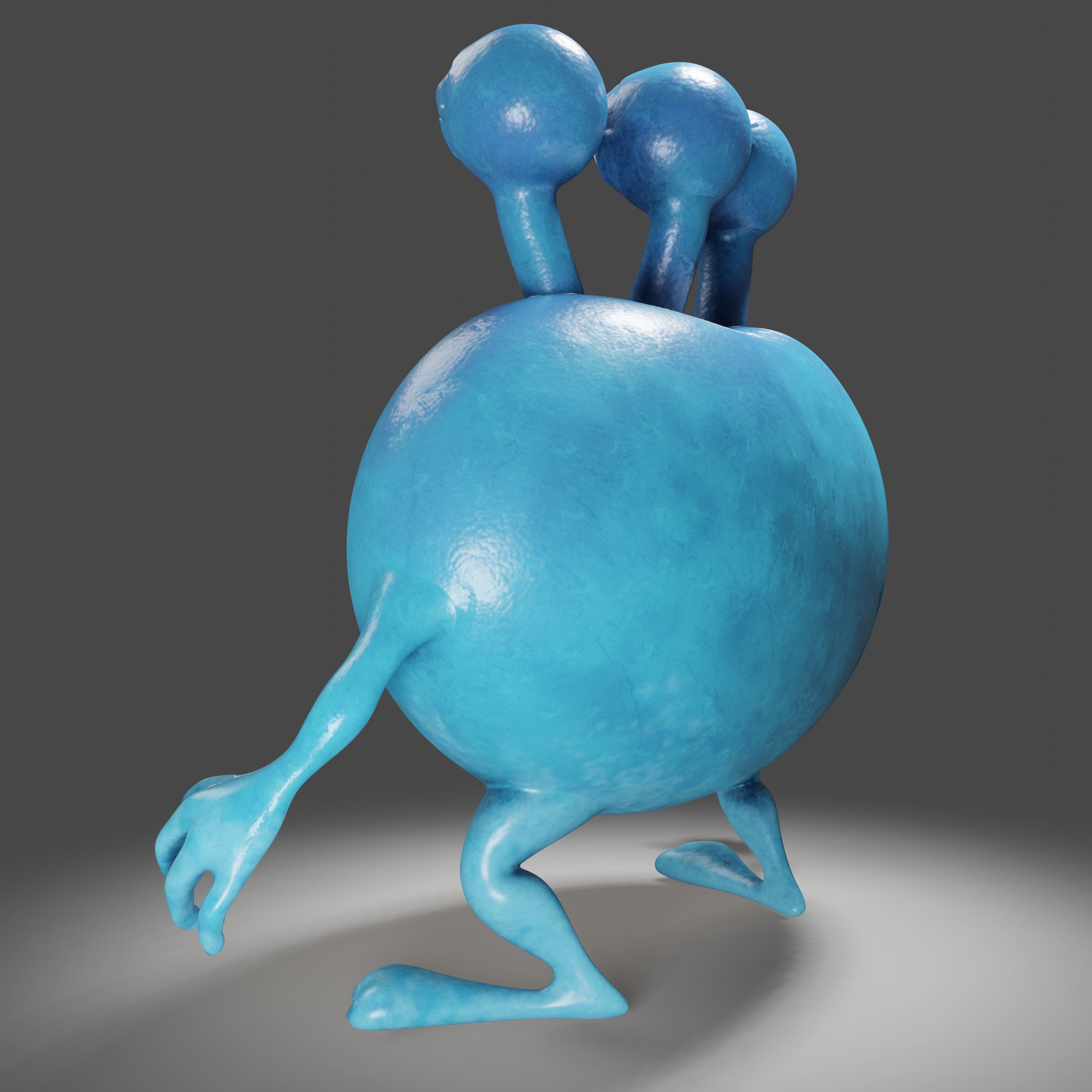 3 Eyes Monster - 3D Print Model 3D print model_7