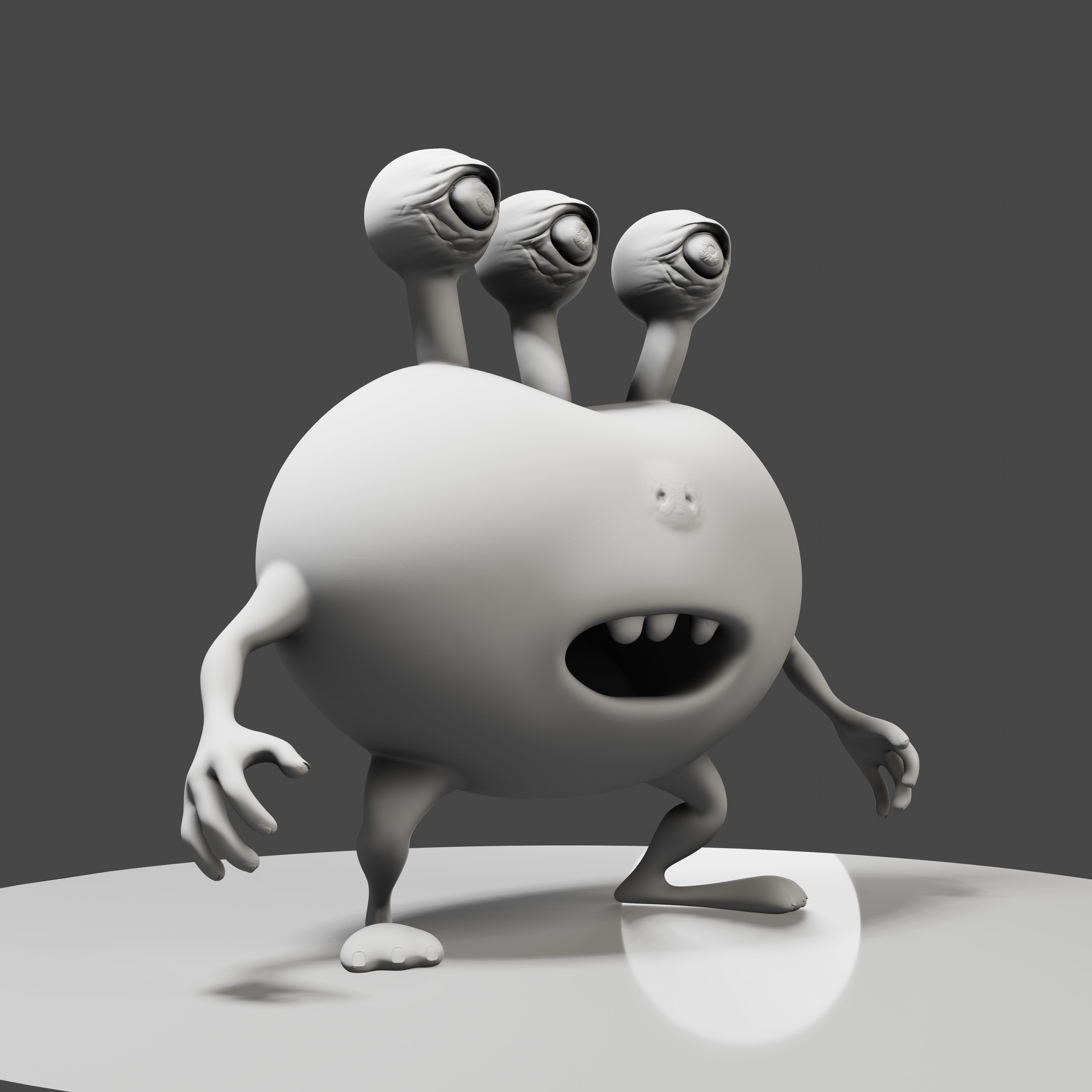 3 Eyes Monster - 3D Print Model 3D print model_18